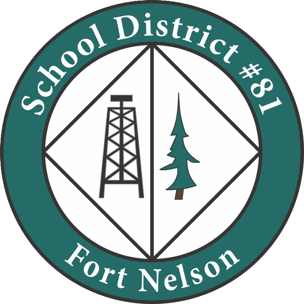 School District Fort Nelson logo and illustration