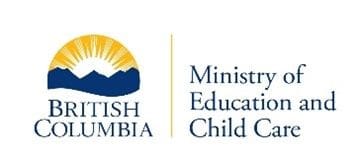 A british columbia ministry of education child care logo.